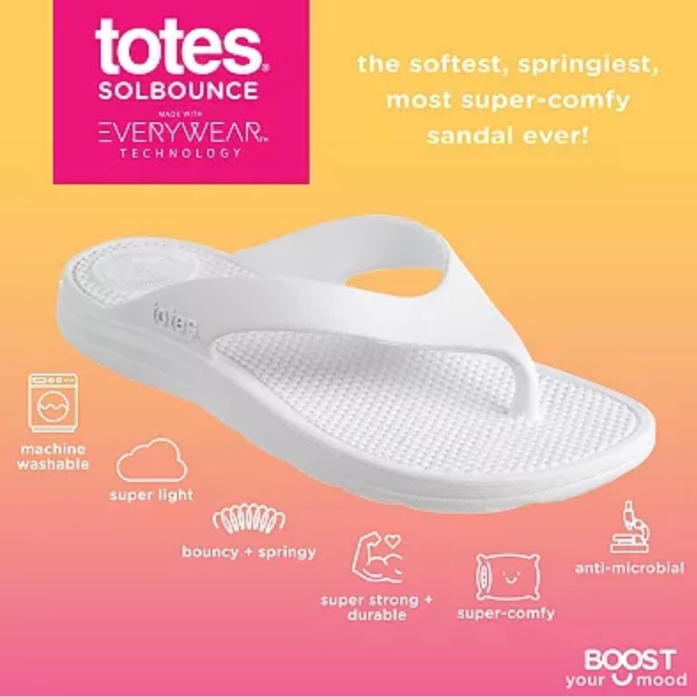 Pink Women's Sandal’s Ara Thong with Everywear® Technology Size 11 Womens